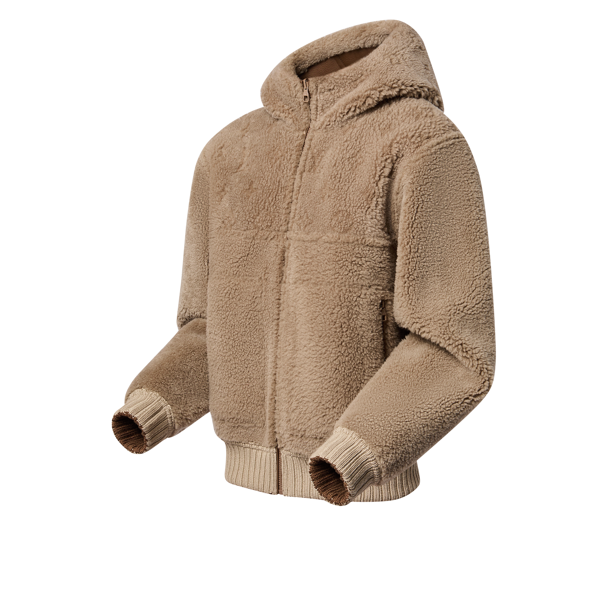 Reversible Hooded Shearling Blouson  in Men