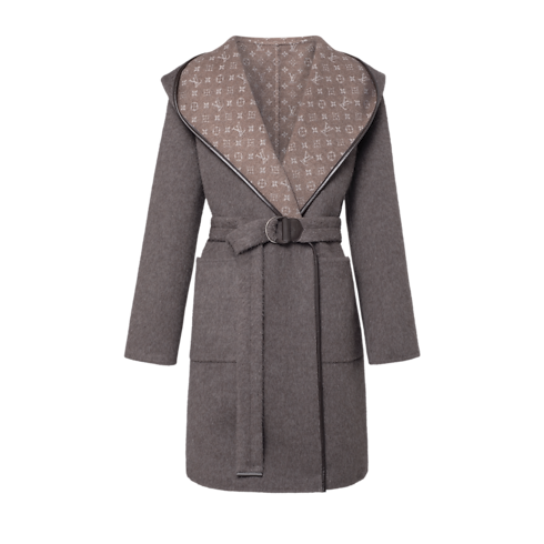 Reversible Hooded Wrap Coat in Women's Ready-to-Wear Coats and Jackets collections by Louis Vuitton (Product zoom)