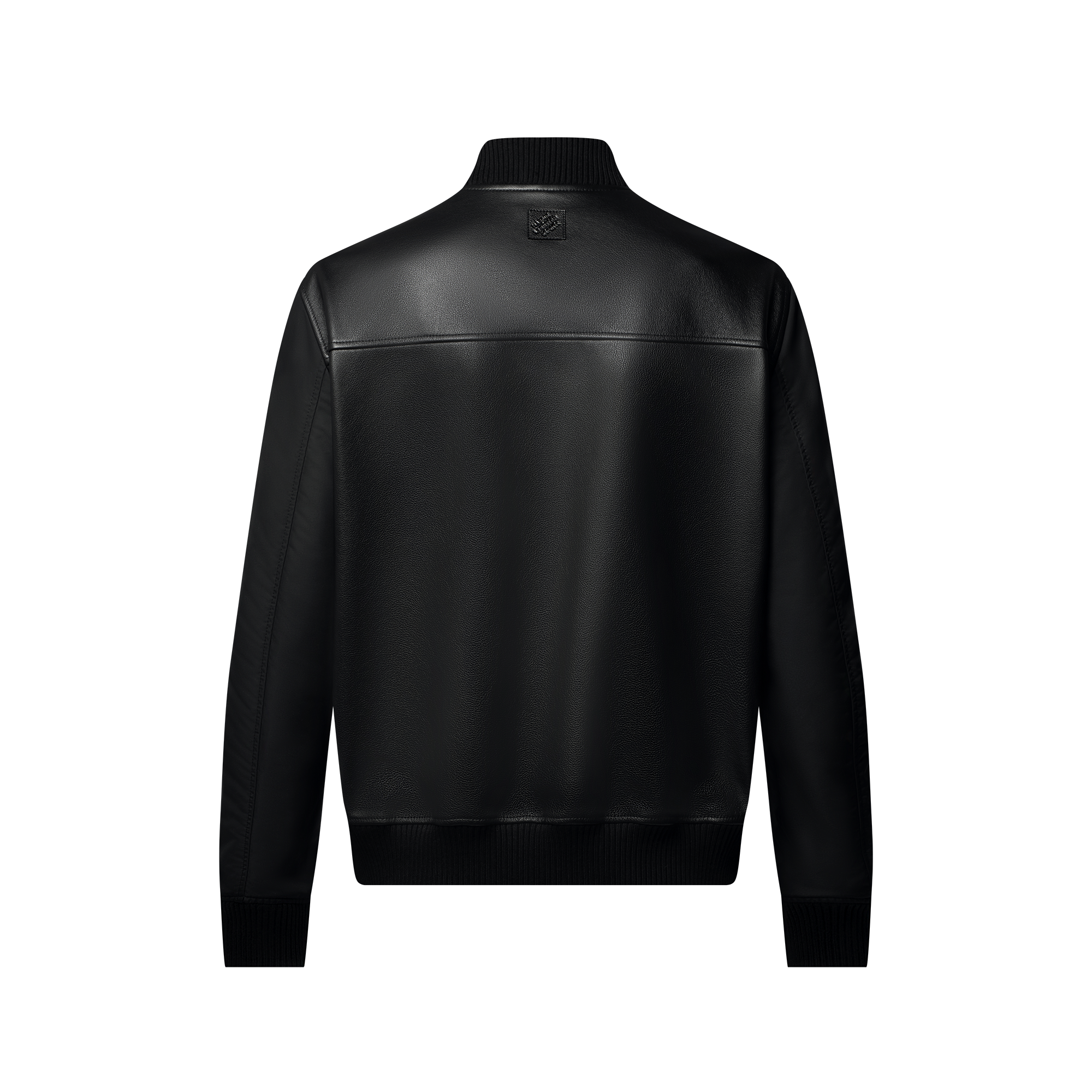 Reversible Leather Nylon Jacket  in Men