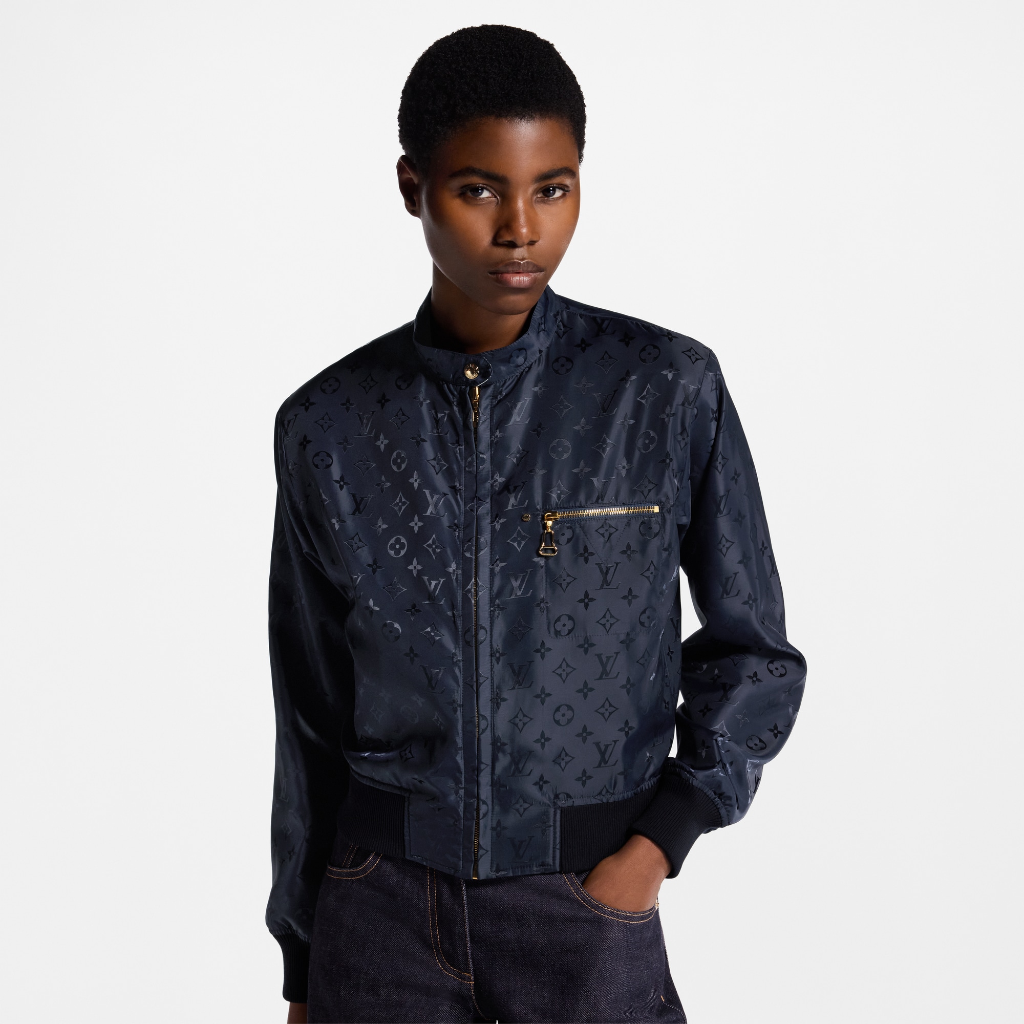 Reversible Necklace Bomber Jacket  in Women