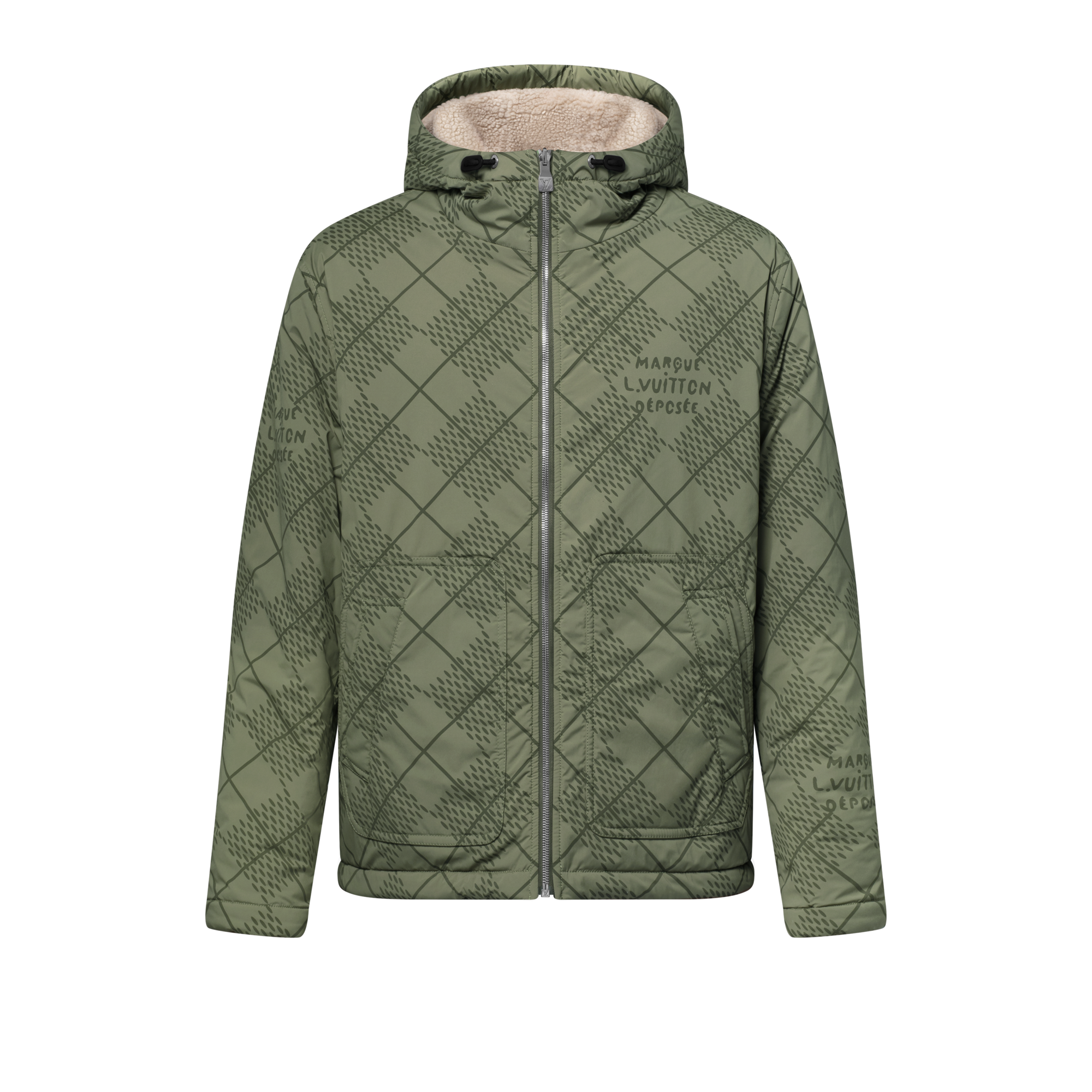 Reversible Nylon And Fleece Windbreaker  in Men