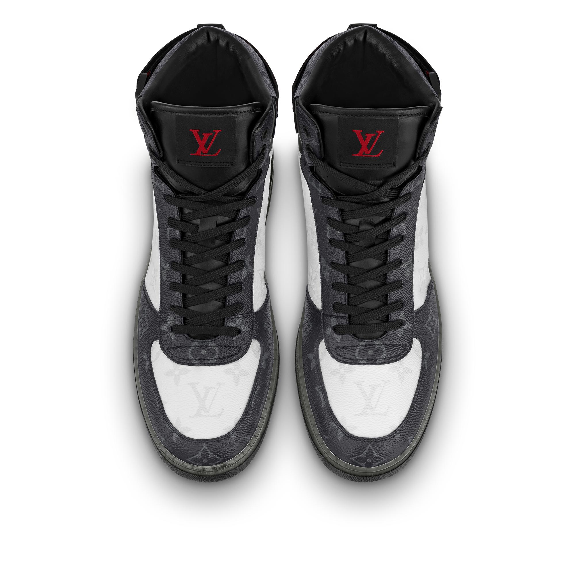 louis vuitton rivoli sneaker boot black