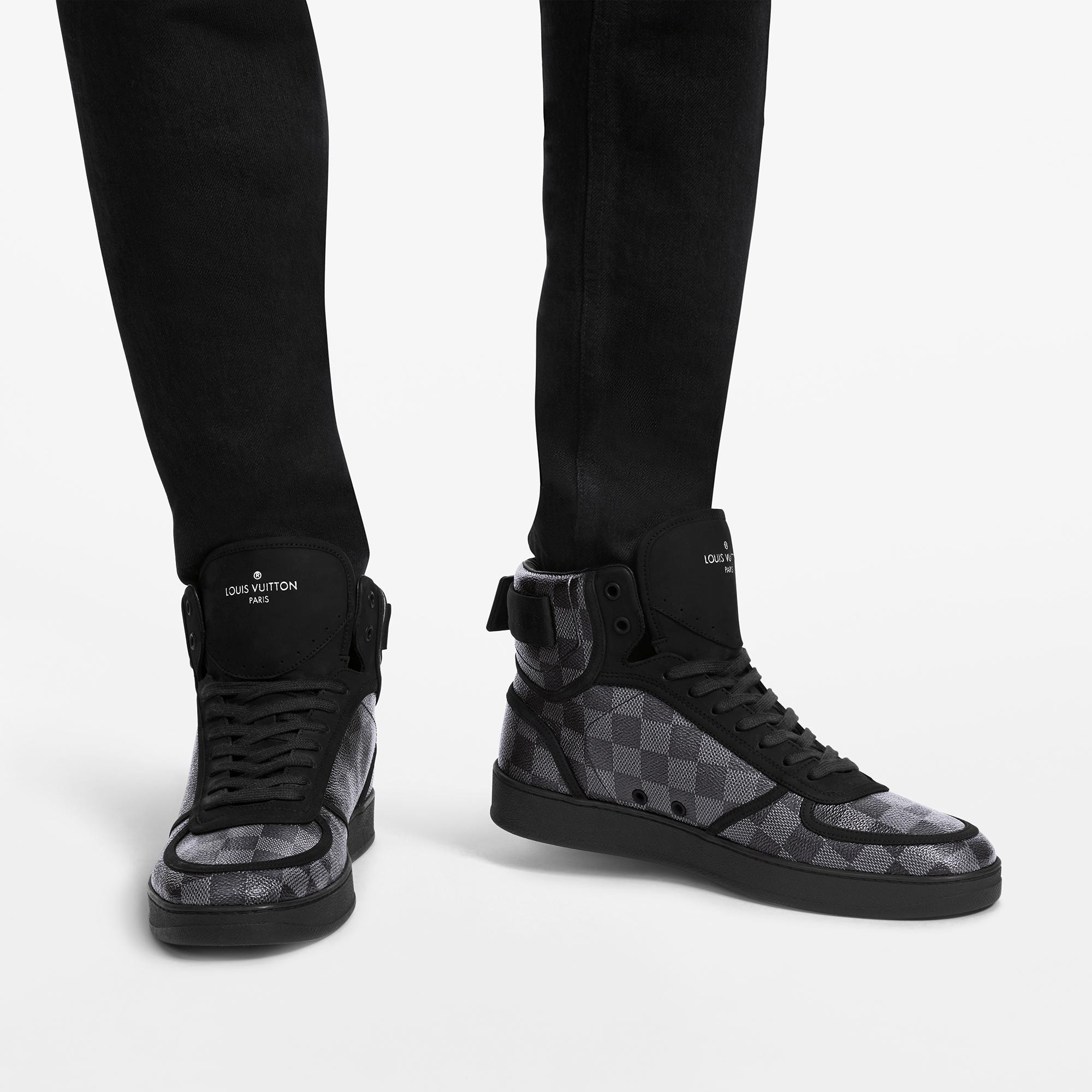 louis vuitton rivoli sneaker boot black