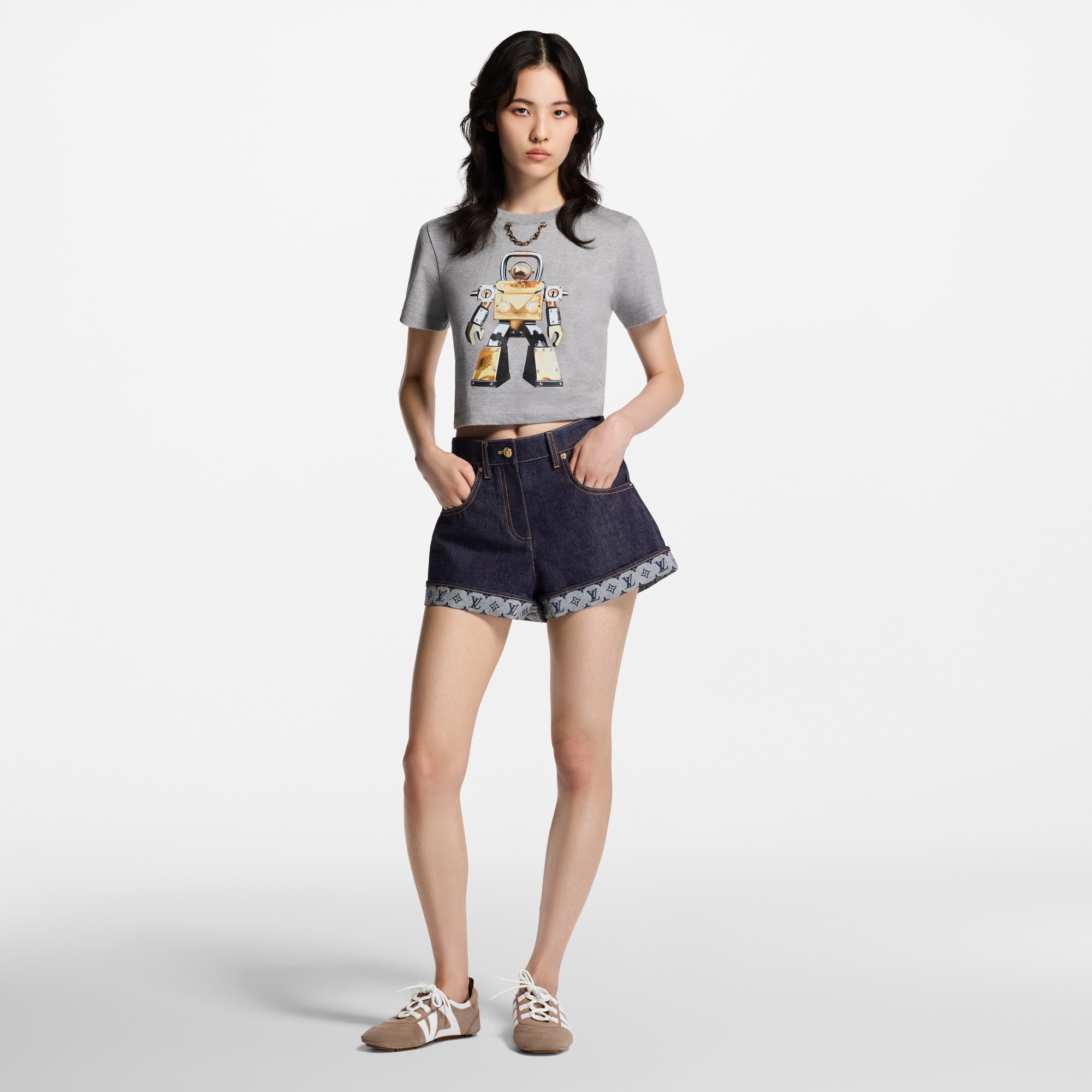 Robot Crop Top  in Women