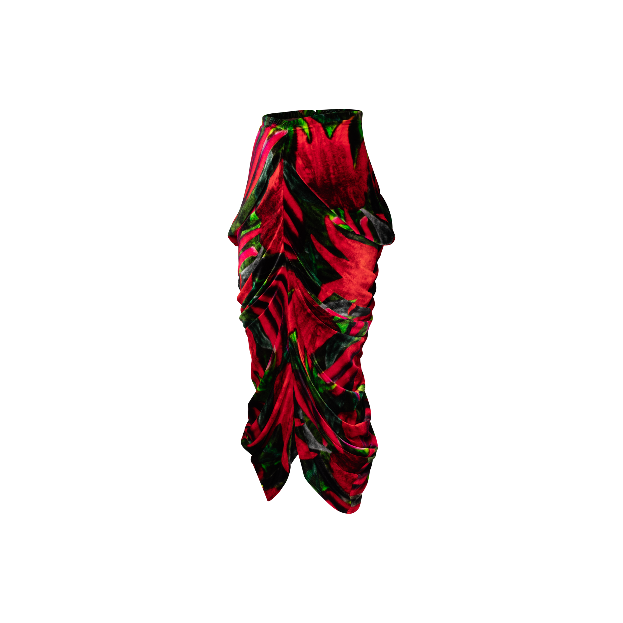 Ruched Maxi Skirt  in Women