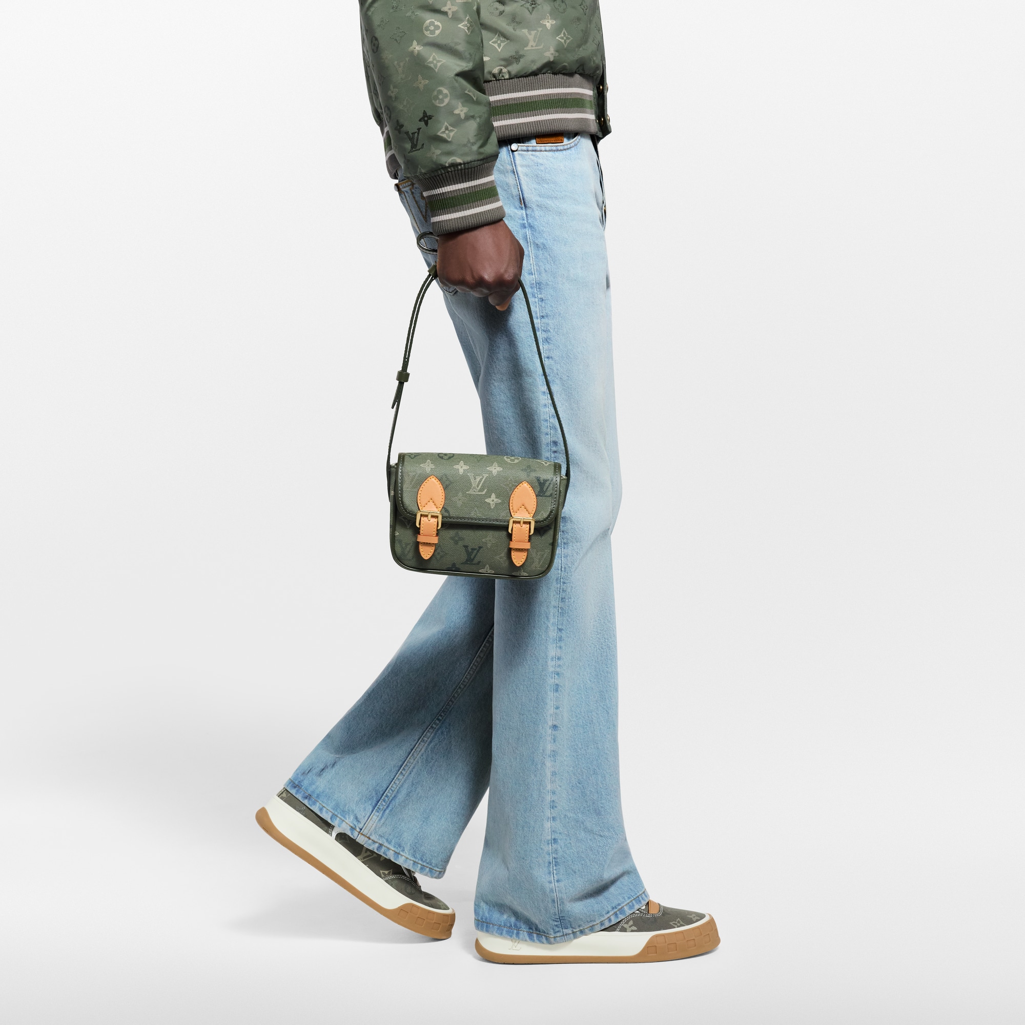 Satchel Wearable Wallet Monogram Other Canvas in Men