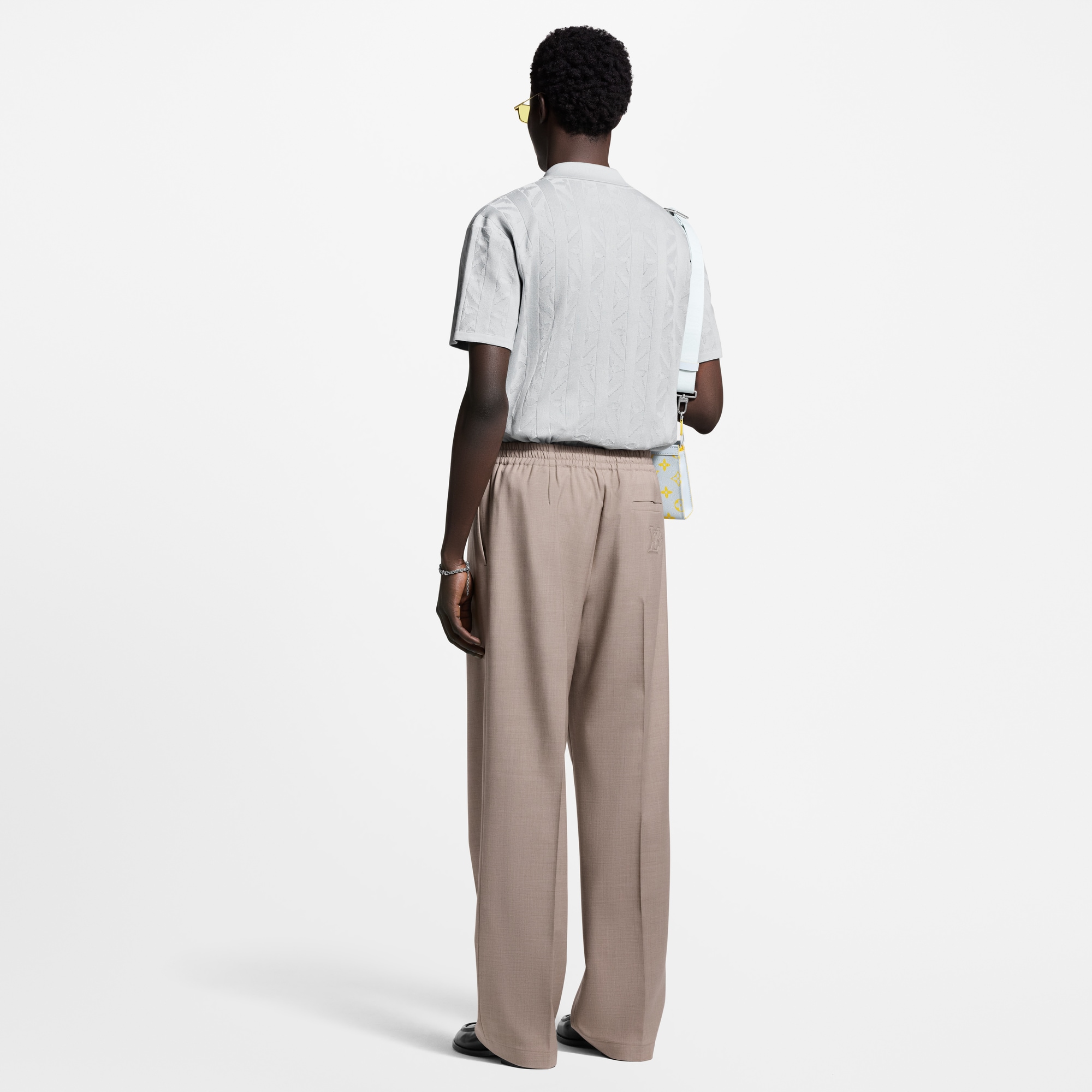 Short-Sleeved Knit Shirt  in Men