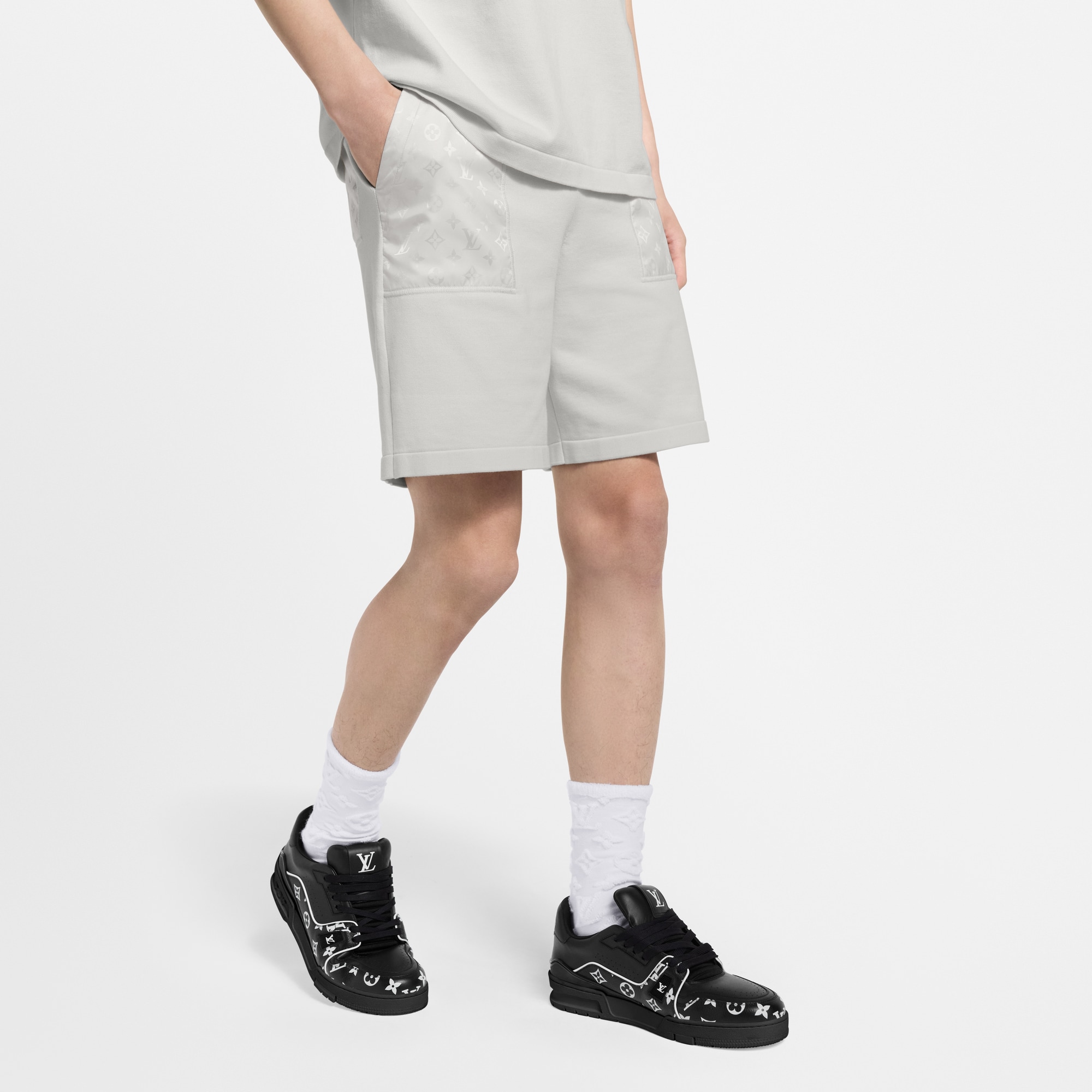 Shorts With Monogram Nylon Details  in Men
