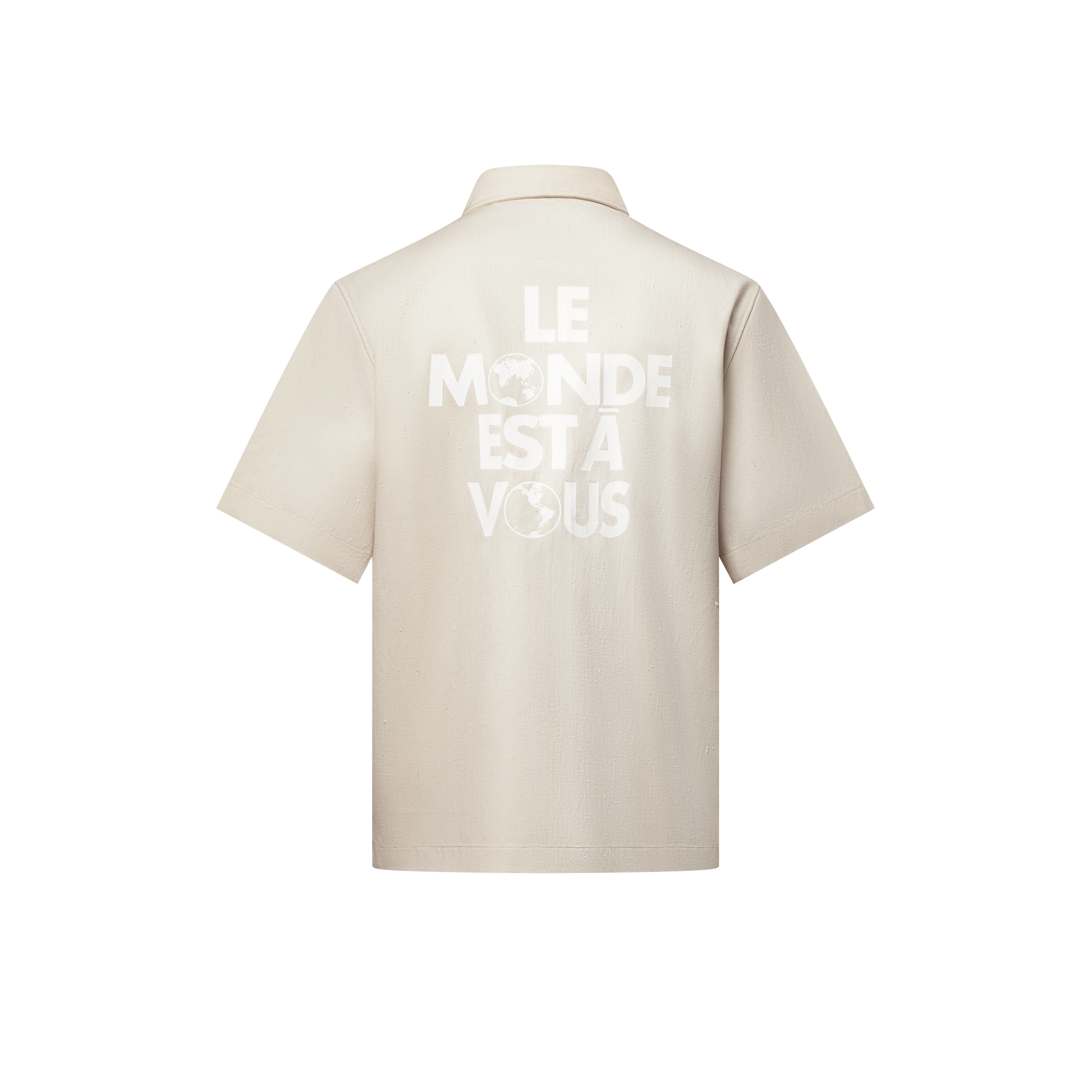 Silk-Blend Short-Sleeved Shirt   in Men