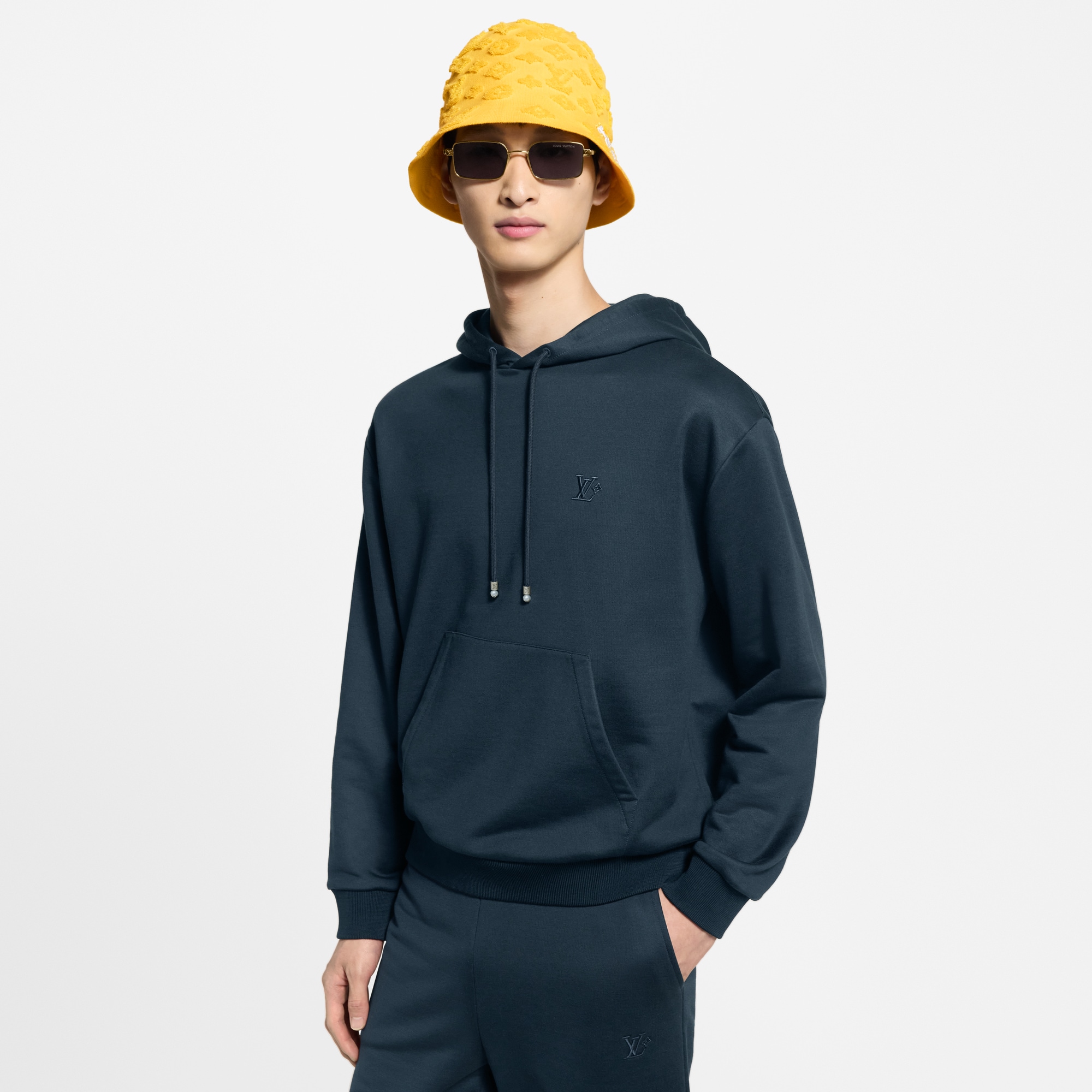 Silk Blend Signature Hoodie  in Men