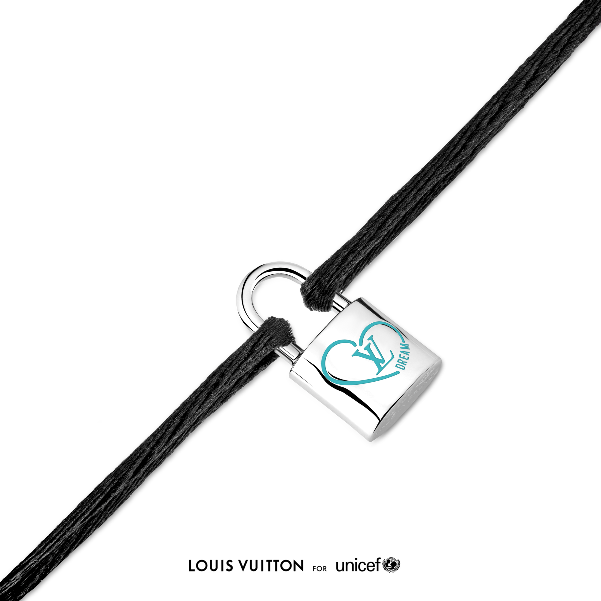 Silver Lockit x Felix Bracelet, Silver, Blue Lacquer and Black Cord  in Jewellery