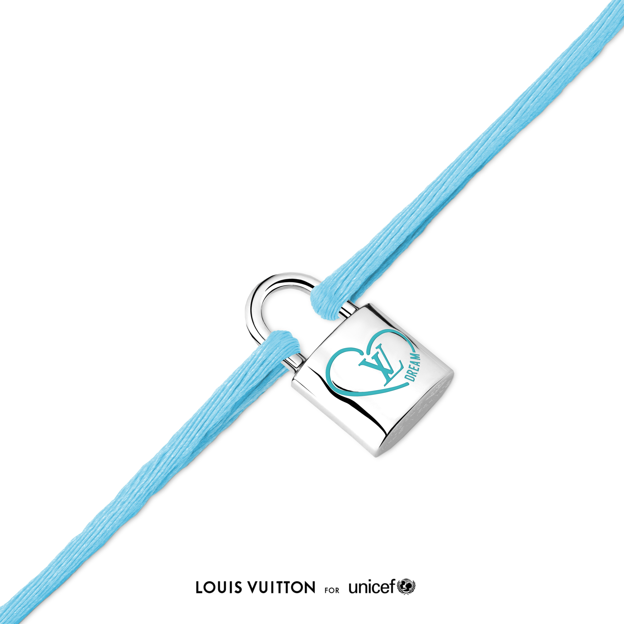 Silver Lockit x Felix Bracelet, Silver, Blue Lacquer and Blue Cord  in Jewellery