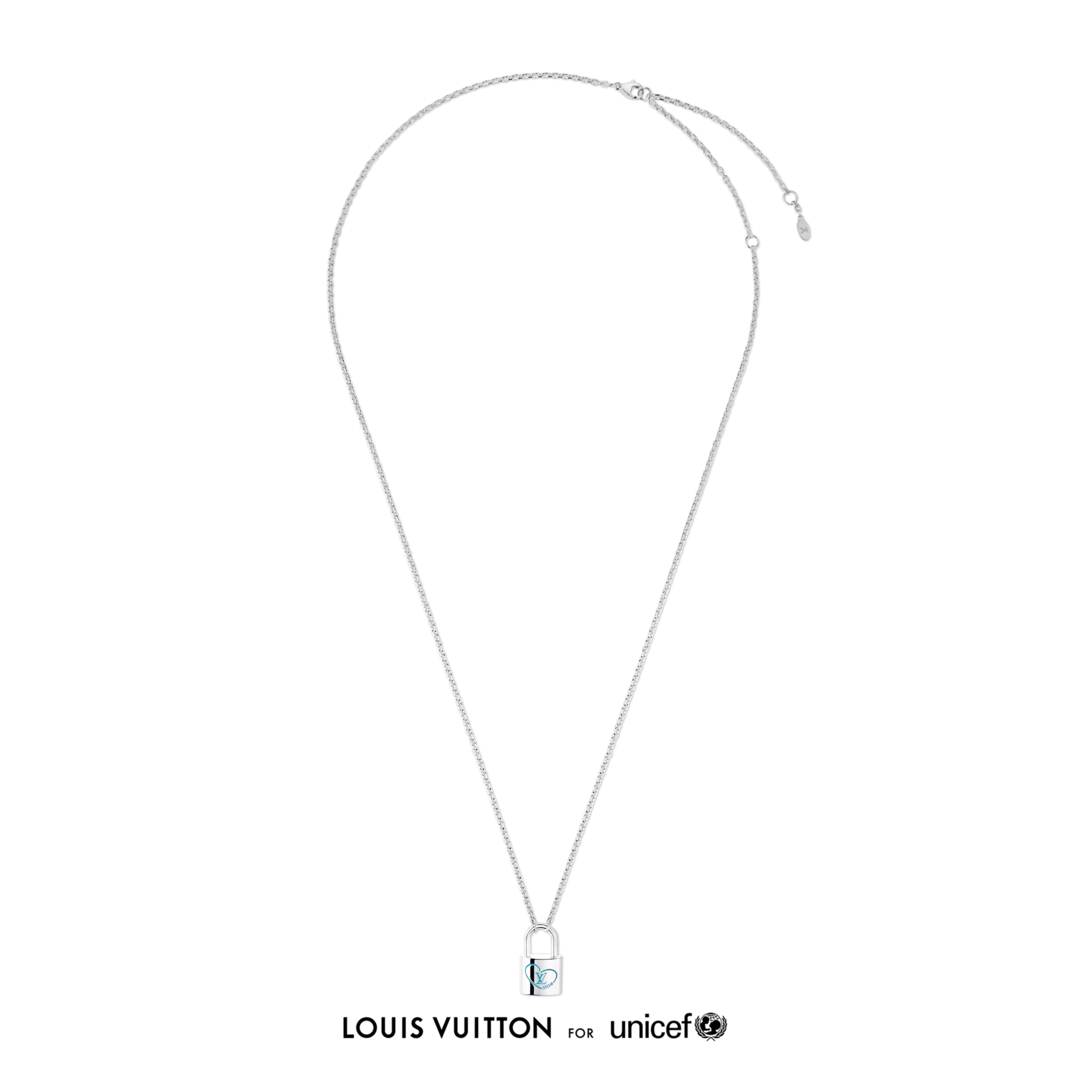Silver Lockit x Felix Pendant, Silver and Blue Lacquer  in Jewellery