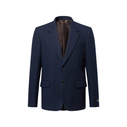 Single-Breasted Denim Notch Lapel Jacket in Men's Ready-to-Wear Denim collections by Louis Vuitton (Product zoom)