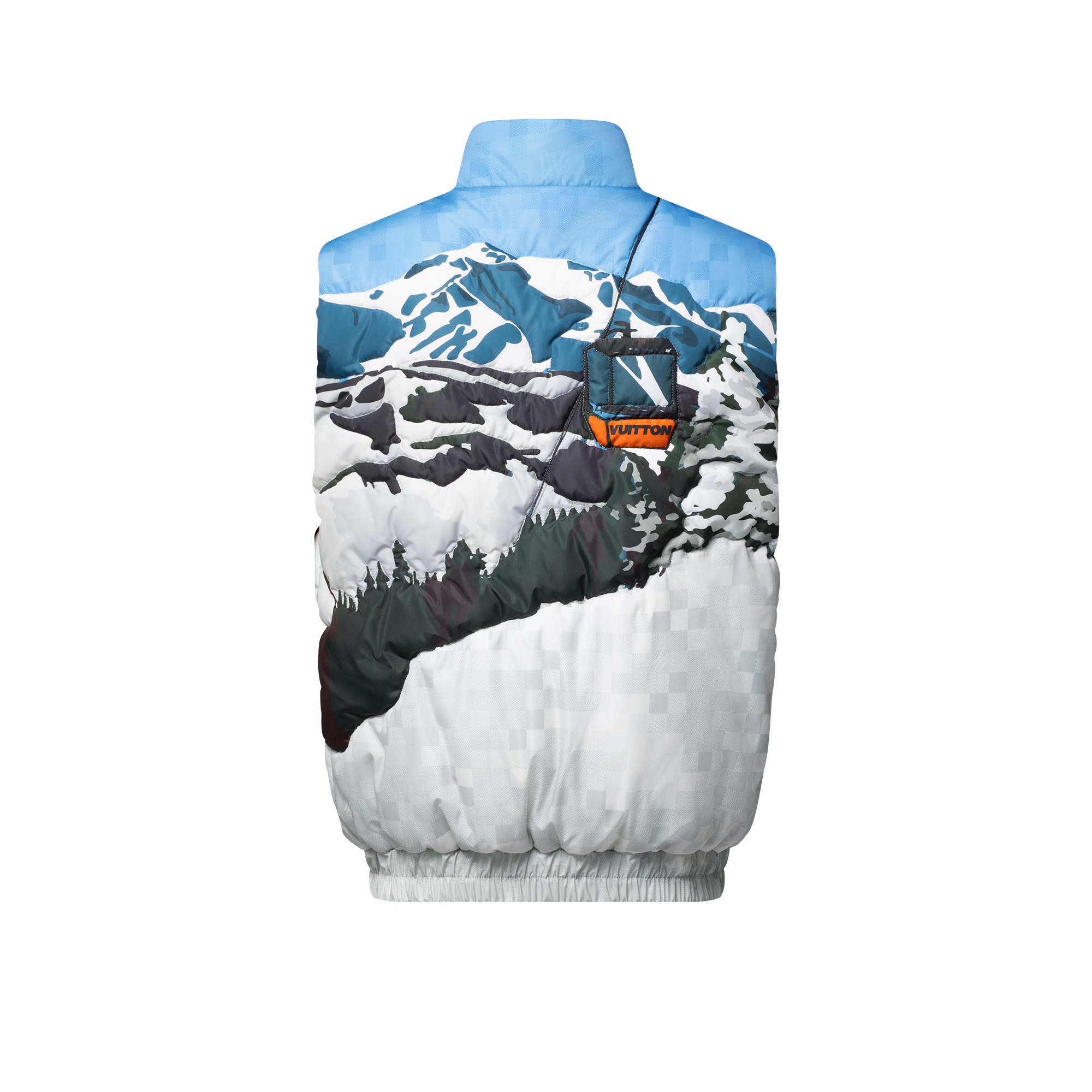 Sleeveless Quilted Vest  in Men