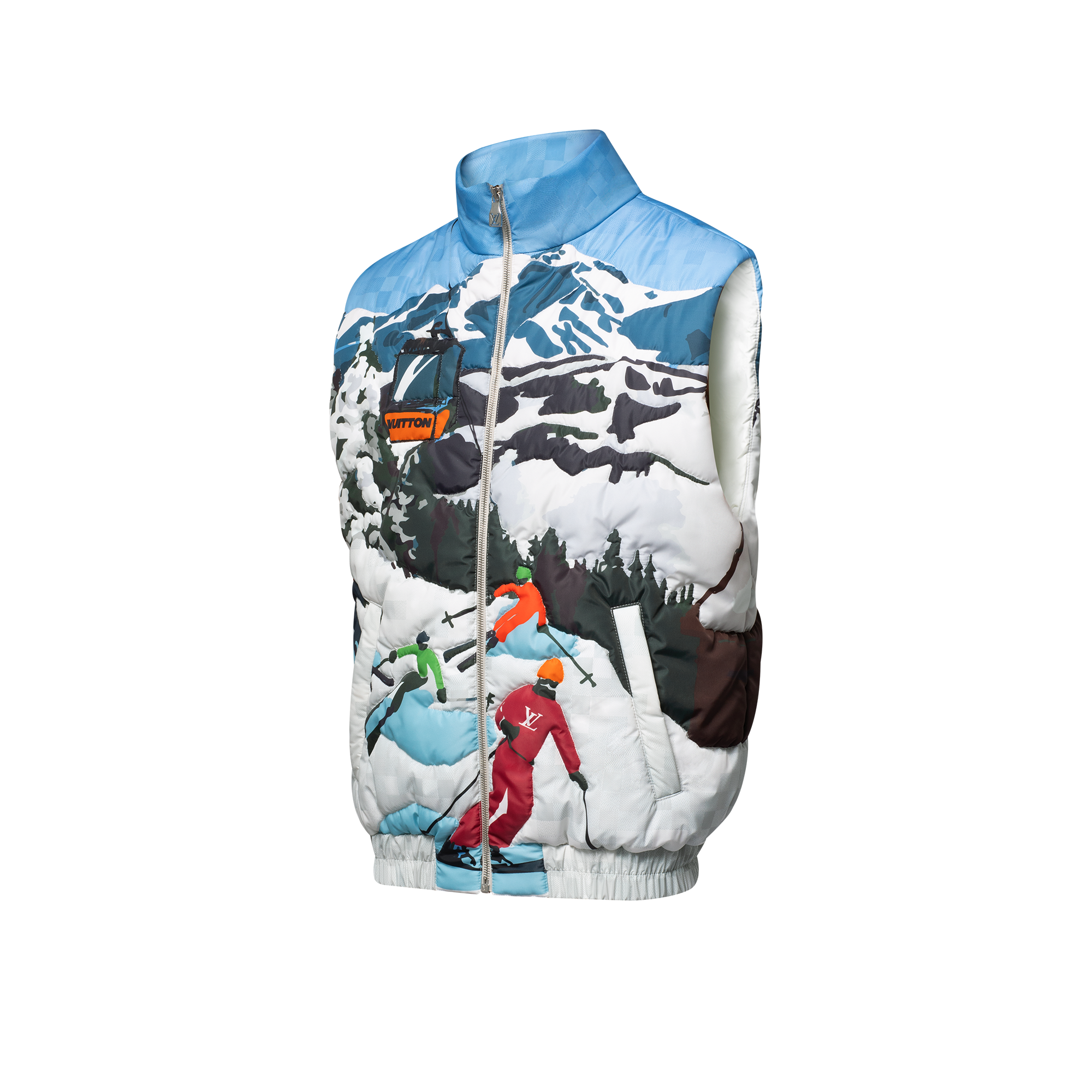 Sleeveless Quilted Vest  in Men