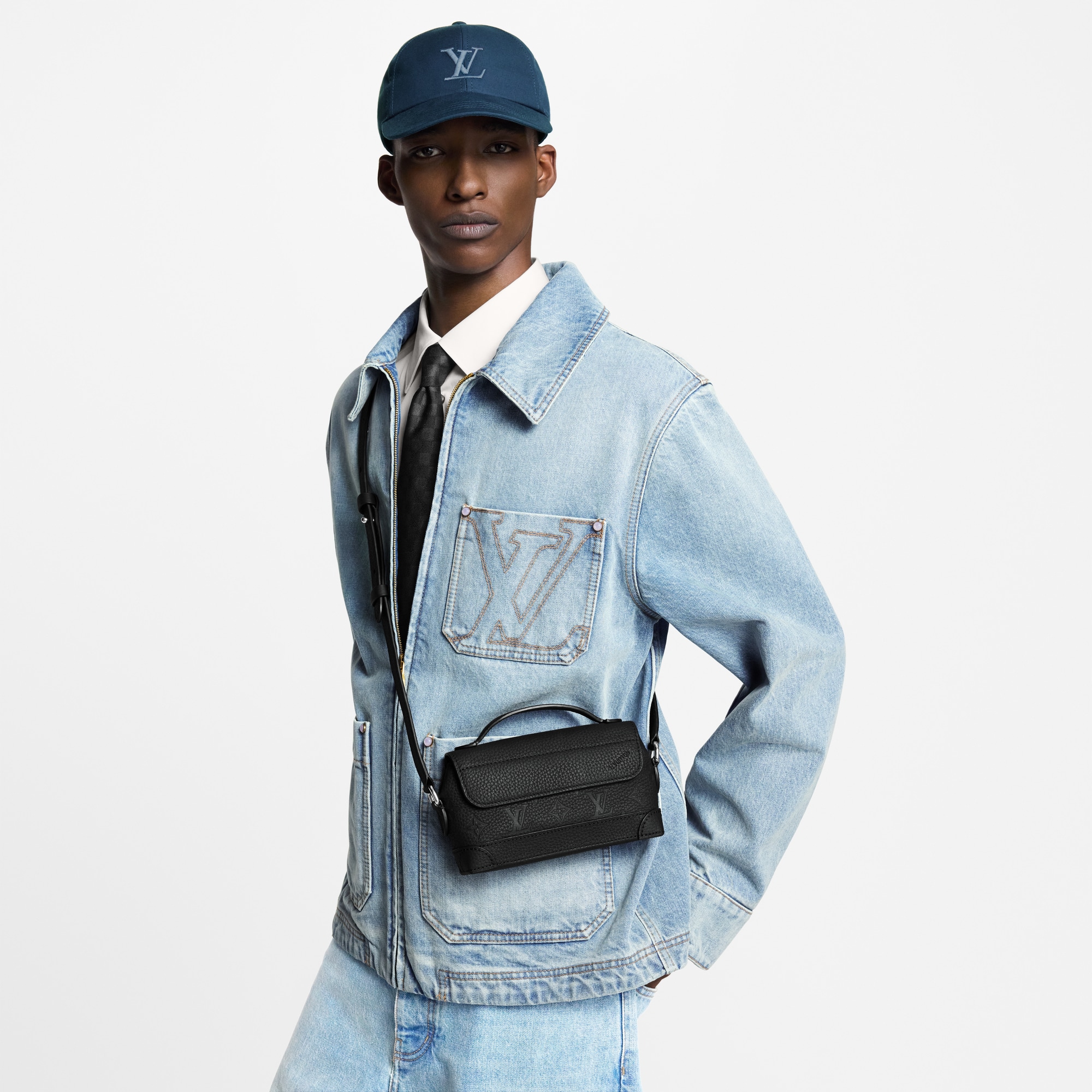 Steamer East West Wearable Wallet Monogram Taurillon Leather in Men