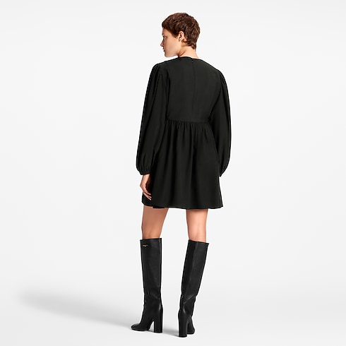 Stud Collar Long-Sleeved Dress in Women's Ready-to-Wear Dresses collections by Louis Vuitton (Product zoom)