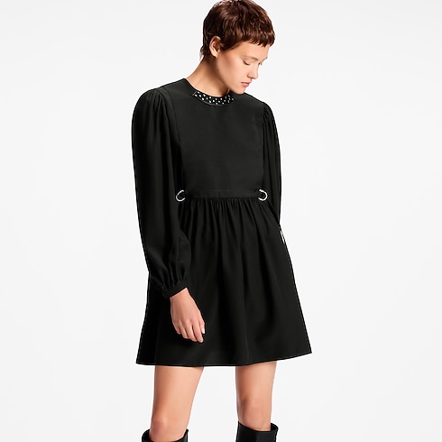 Stud Collar Long-Sleeved Dress in Women's Ready-to-Wear Dresses collections by Louis Vuitton (Product zoom)