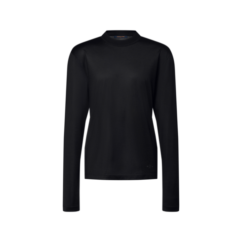 Superfine Wool Long-Sleeved Evening T-Shirt in Men's New In Men } collections by Louis Vuitton (Product zoom)