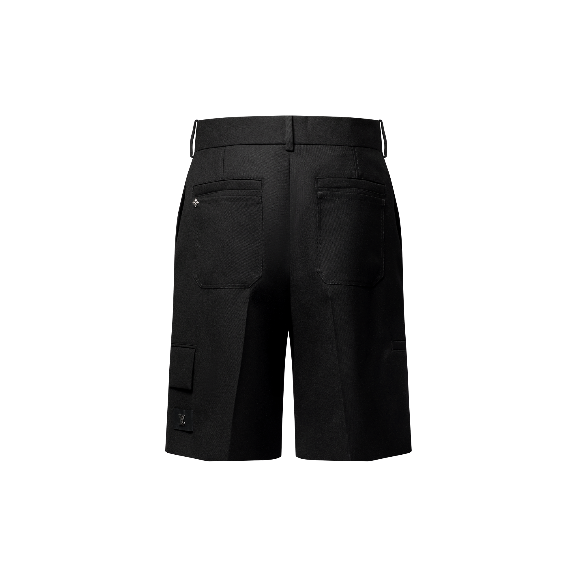 Tailored Wool Cargo Shorts  in Men