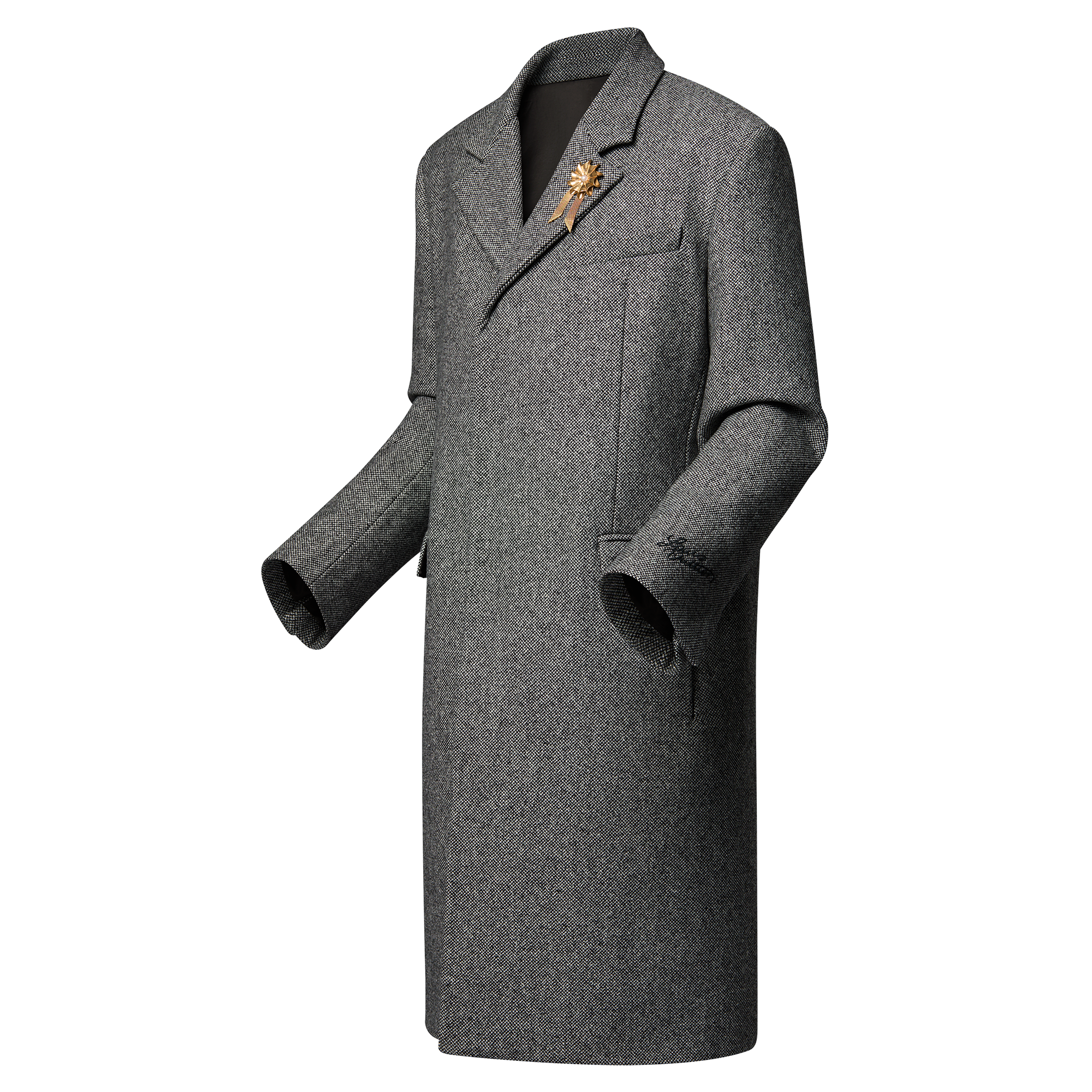 Tailored Wool Coat  in Men