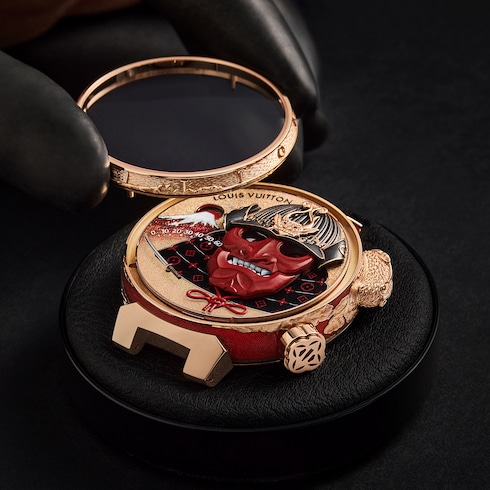 Tambour Bushido Automata, Manual, 46.8 mm, Rose Gold in Watches's All Watches } collections by Louis Vuitton