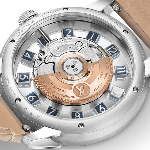 Tambour Spin Time Air Flying Tourbillon, Automatic, 42.5mm, White gold in Watches's All Watches } collections by Louis Vuitton (Product zoom)