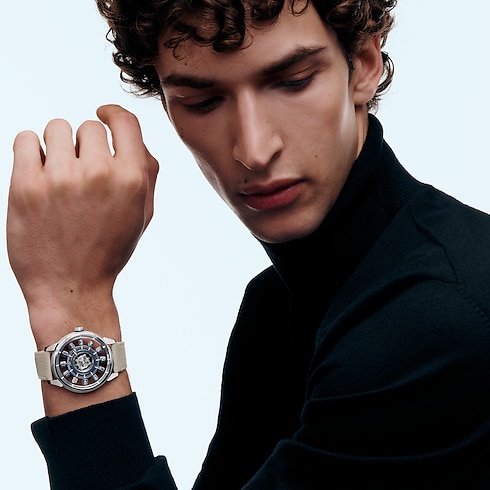 Tambour Spin Time Air Flying Tourbillon, Automatic, 42.5mm, White gold in Watches's All Watches } collections by Louis Vuitton (Product zoom)
