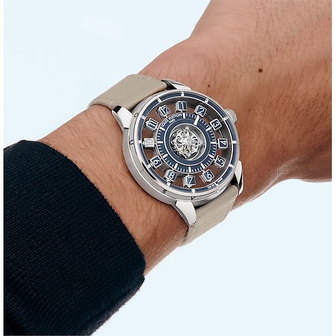 Tambour Spin Time Air Flying Tourbillon, Automatic, 42.5mm, White gold in Watches's All Watches } collections by Louis Vuitton (Product zoom)