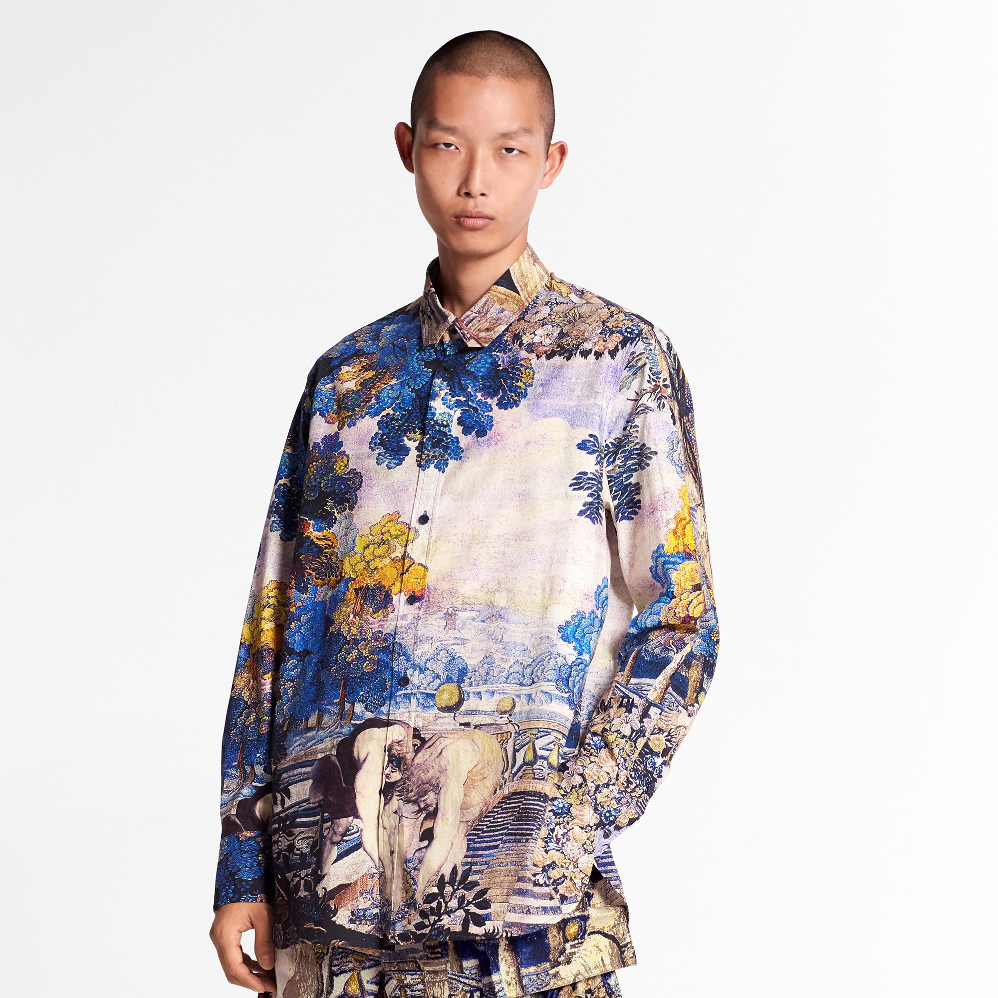 Louis vuitton tapestry dna shirt Clearance