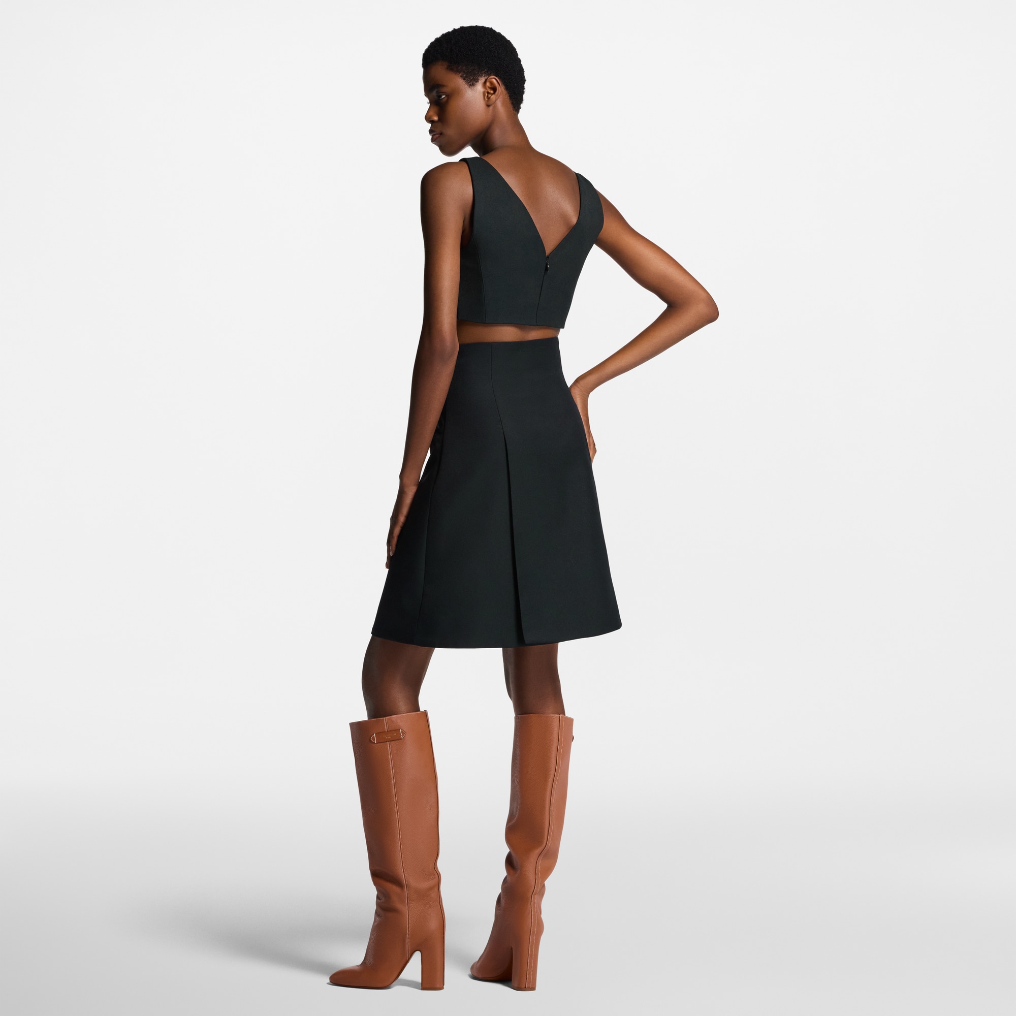 Technical Gabardine Mini Skirt  in Women