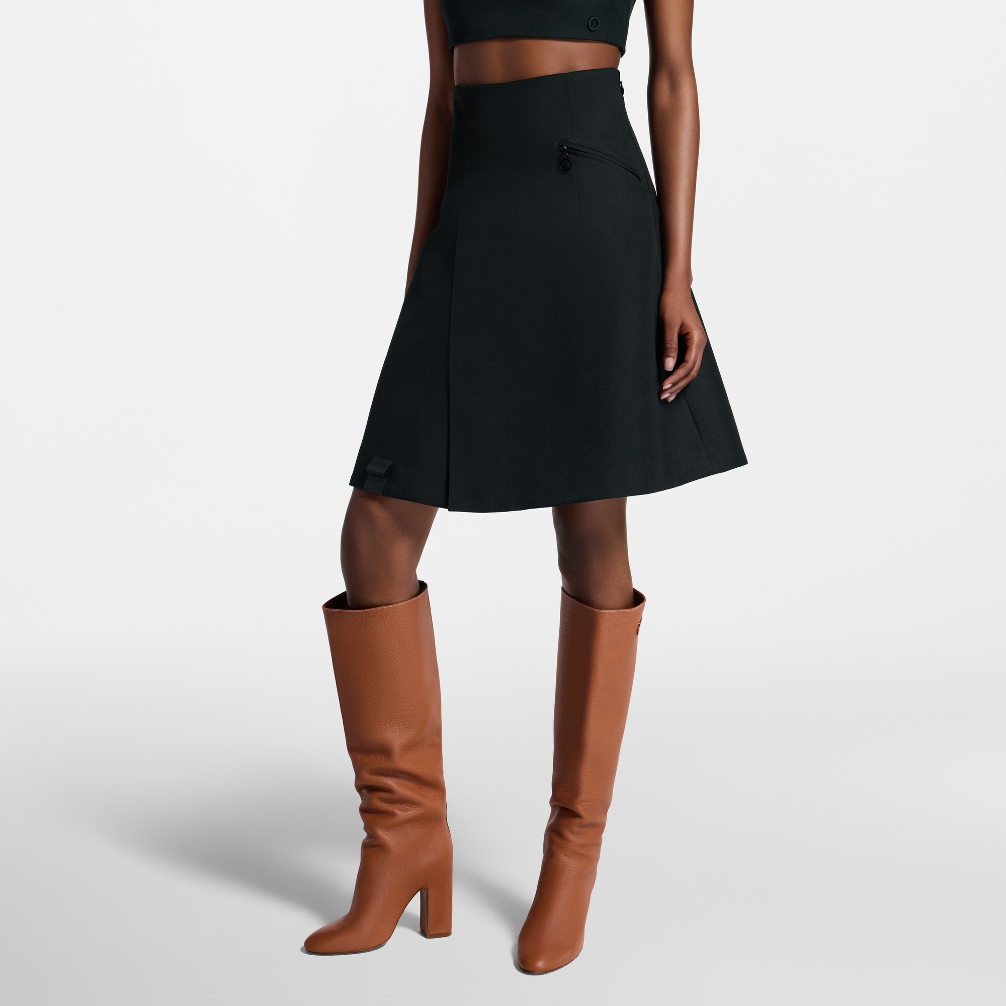 Technical Gabardine Mini Skirt  in Women