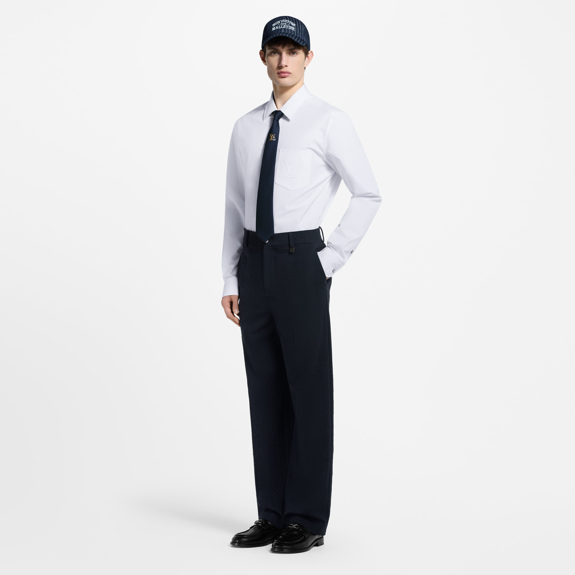 Textured Tailored Pants  in Men