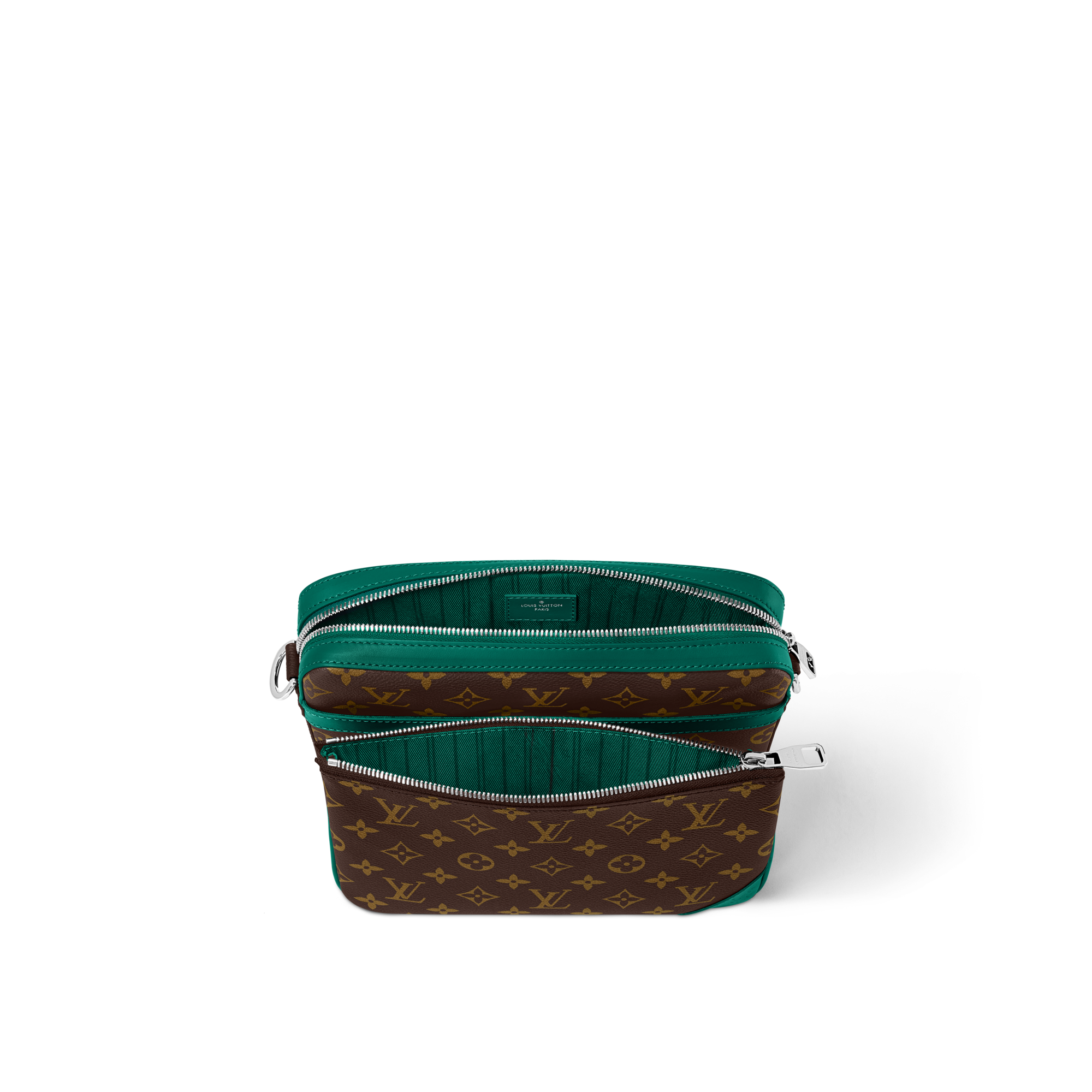 Trio Messenger Monogram Macassar Canvas in Bags and Small Leather Goods