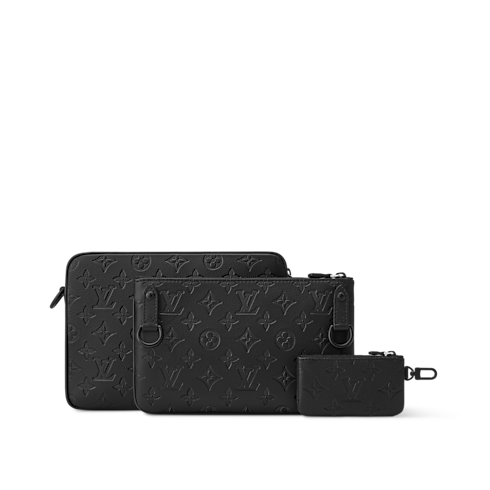 Trio Messenger Monogram Shadow Leather in Bags and Small Leather Goods's Men Bags Newness collections by Louis Vuitton (Product zoom)