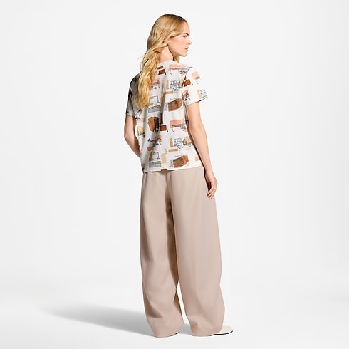 Trunk Print T-Shirt in Women's Ready-to-Wear T-shirts and Sweatshirts collections by Louis Vuitton (Product zoom)