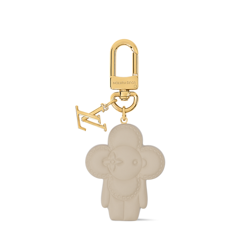 Vivienne White Chocolate Bag Charm front view
