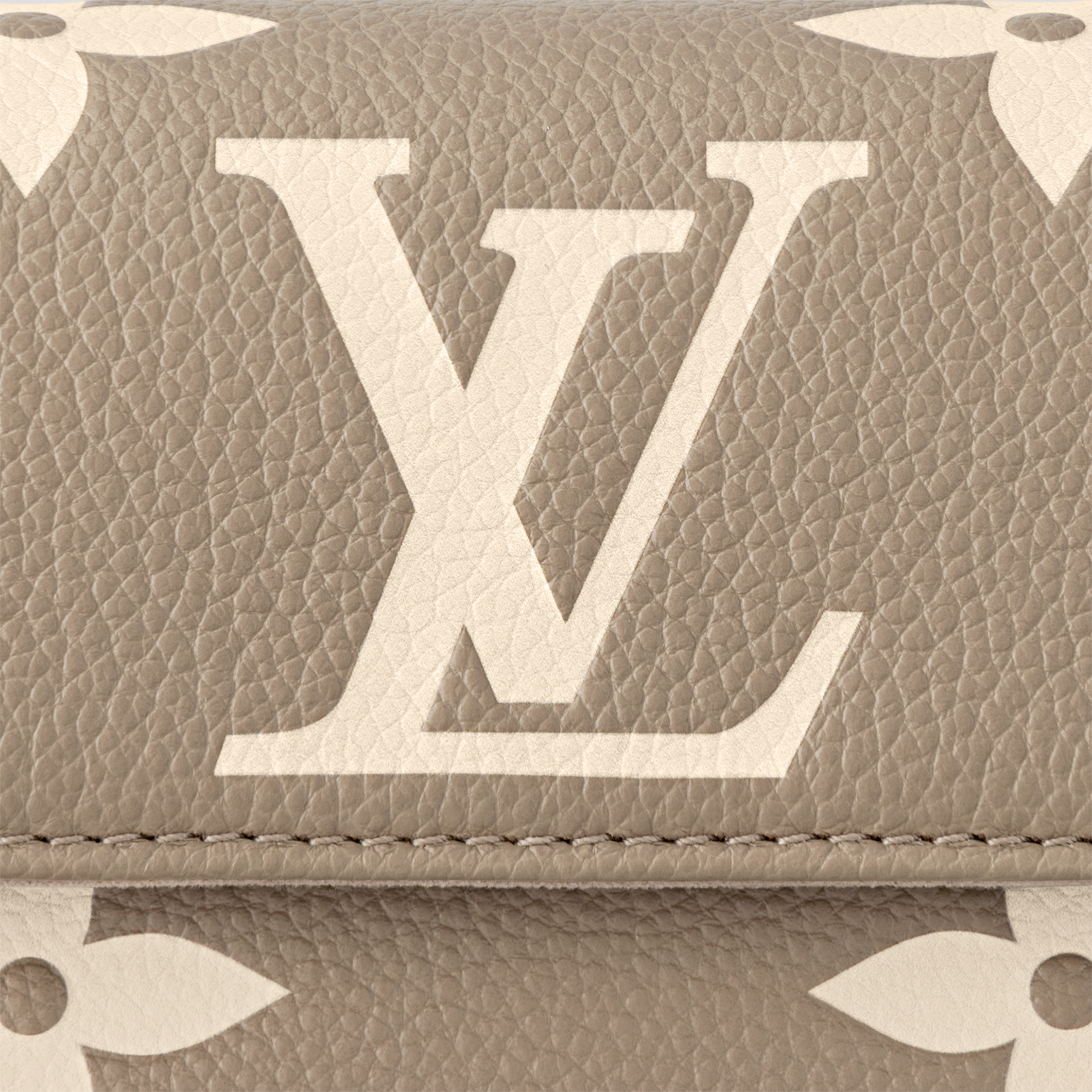 Wallet On Chain Ivy Bicolour Monogram Empreinte Leather in Women