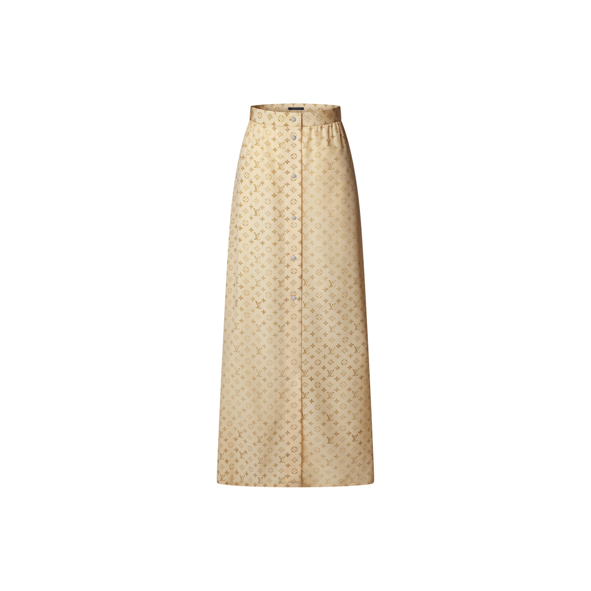 Washed Monogram Maxi Skirt  in Women