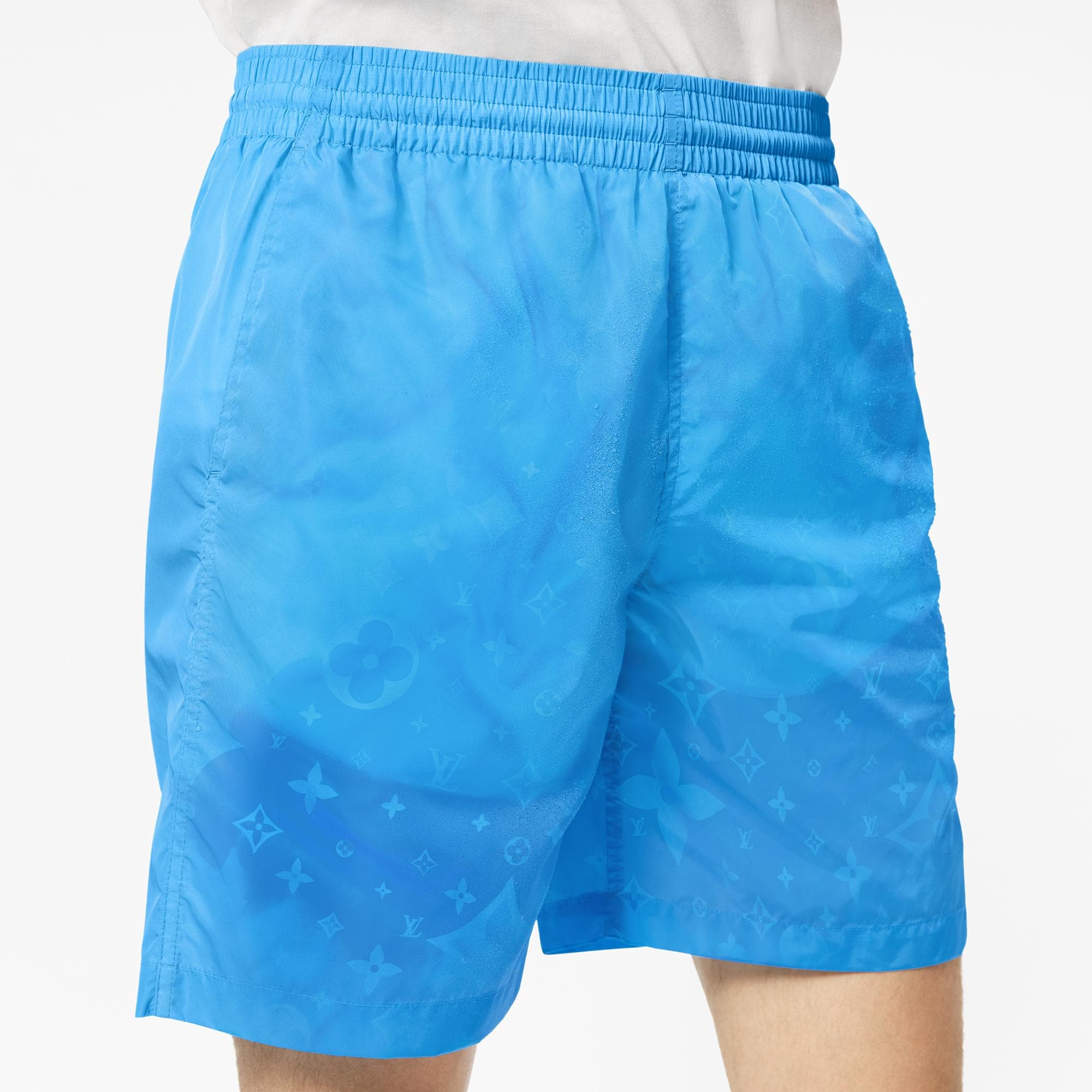 blue louis vuitton swim trunks