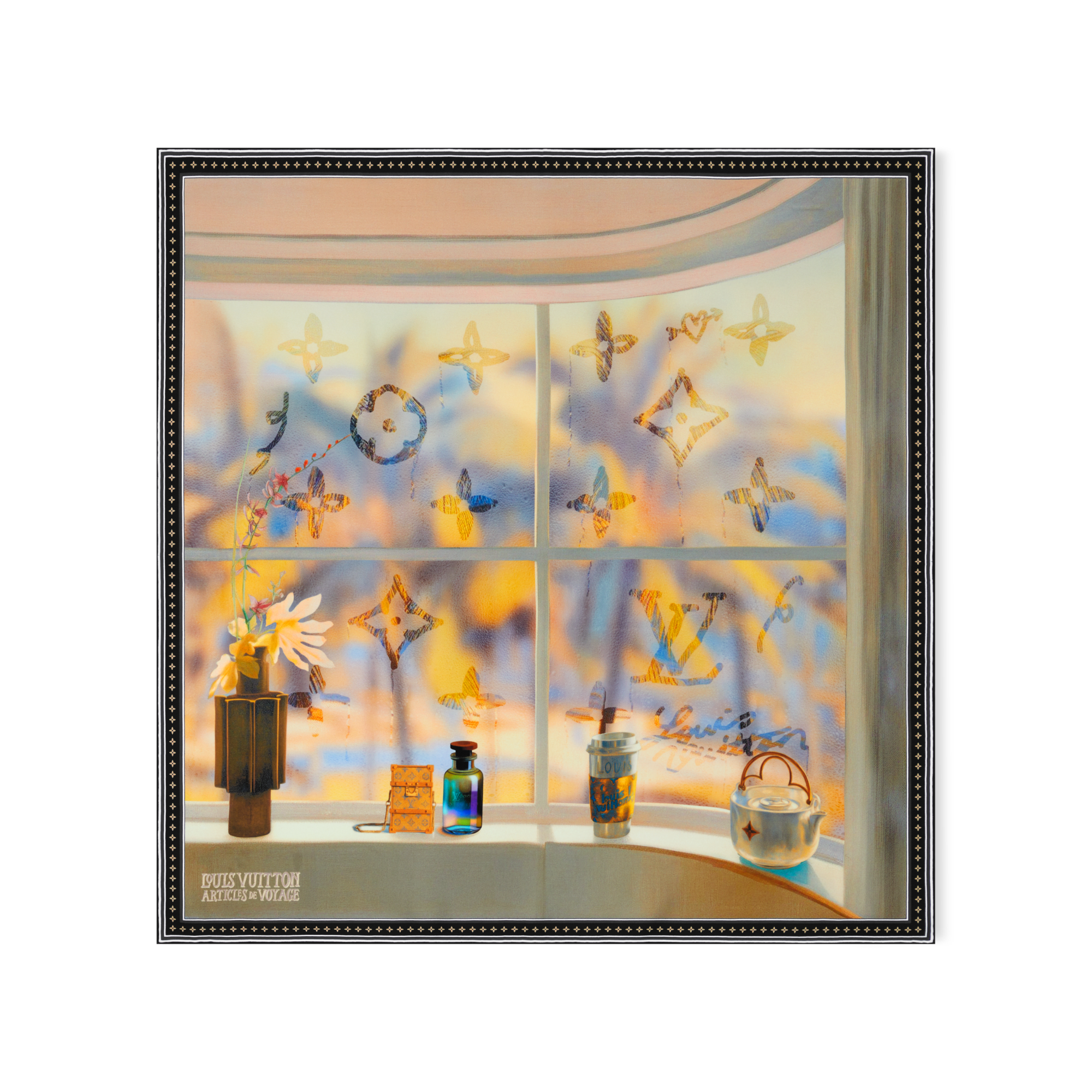 Window View Silk Square . in Men