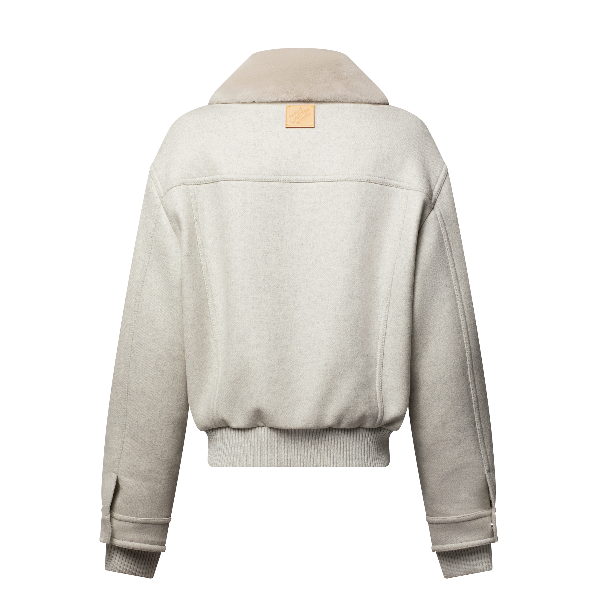 Wool Blouson With Shearling Collar  in Men