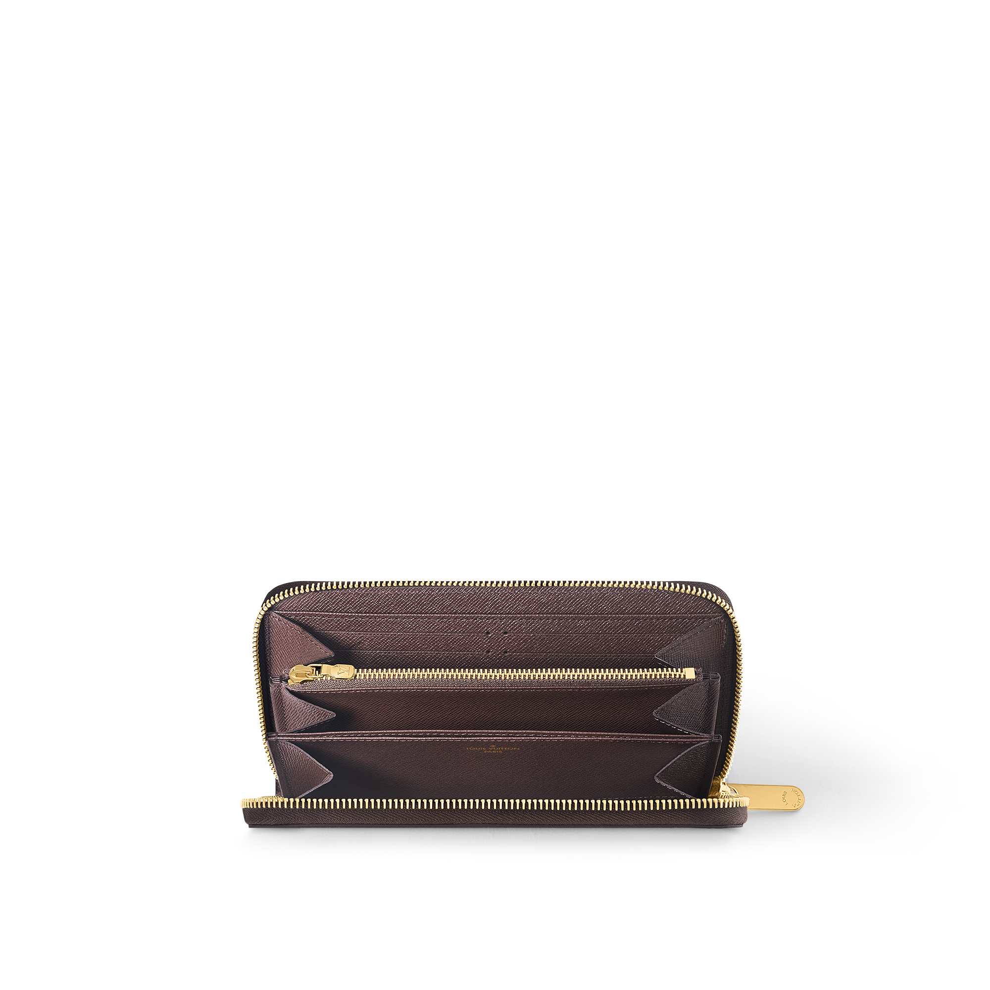 Zippy Wallet Damier Ebène Canvas in Women