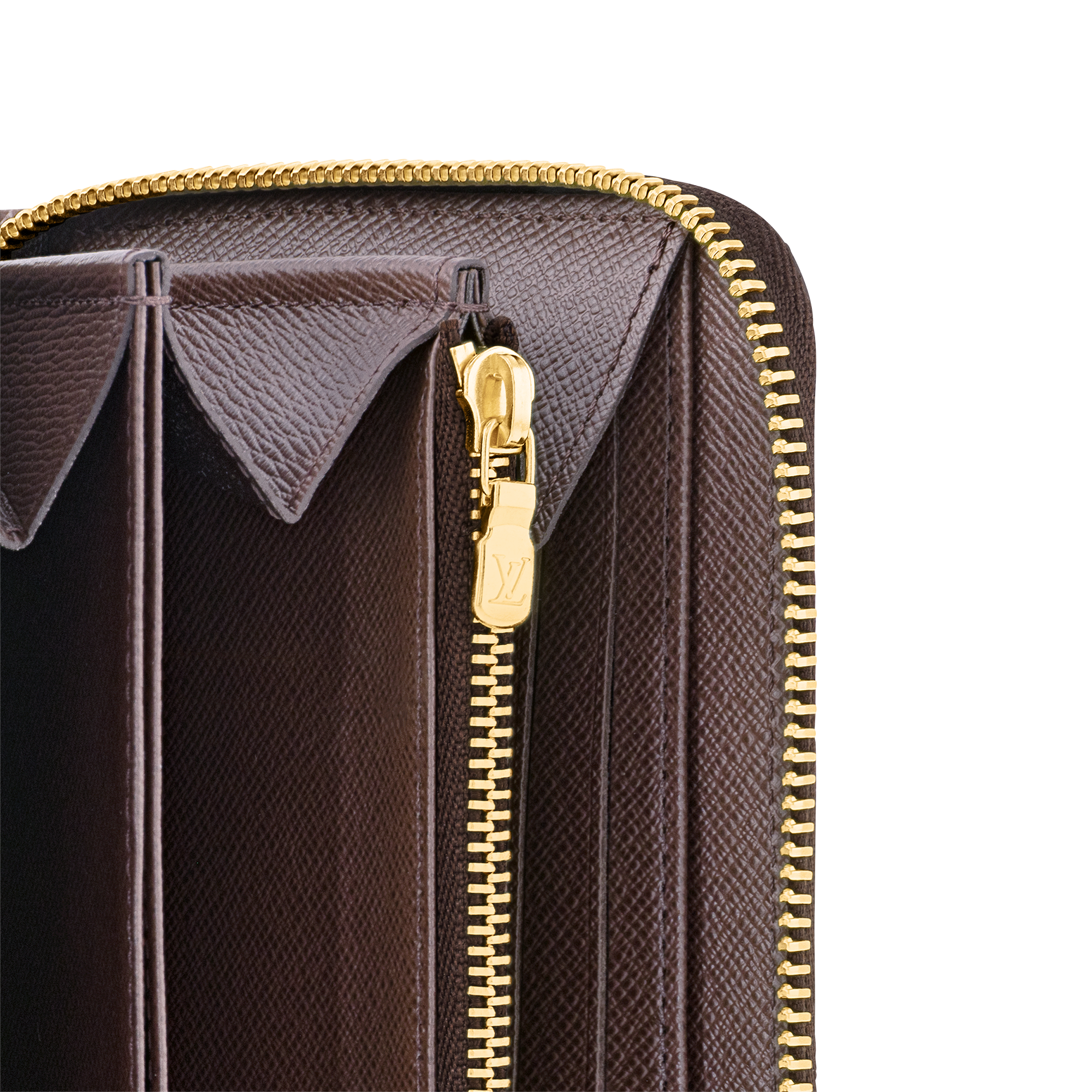 Zippy Wallet Damier Ebène Canvas in Women