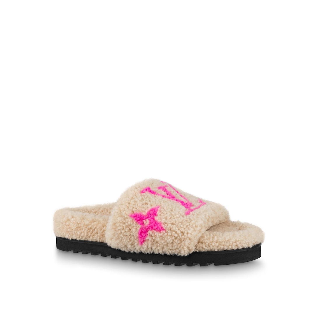 Fluffy Sandals Louis Vuitton Slides Fluffy Footwear Louis Vuitton
