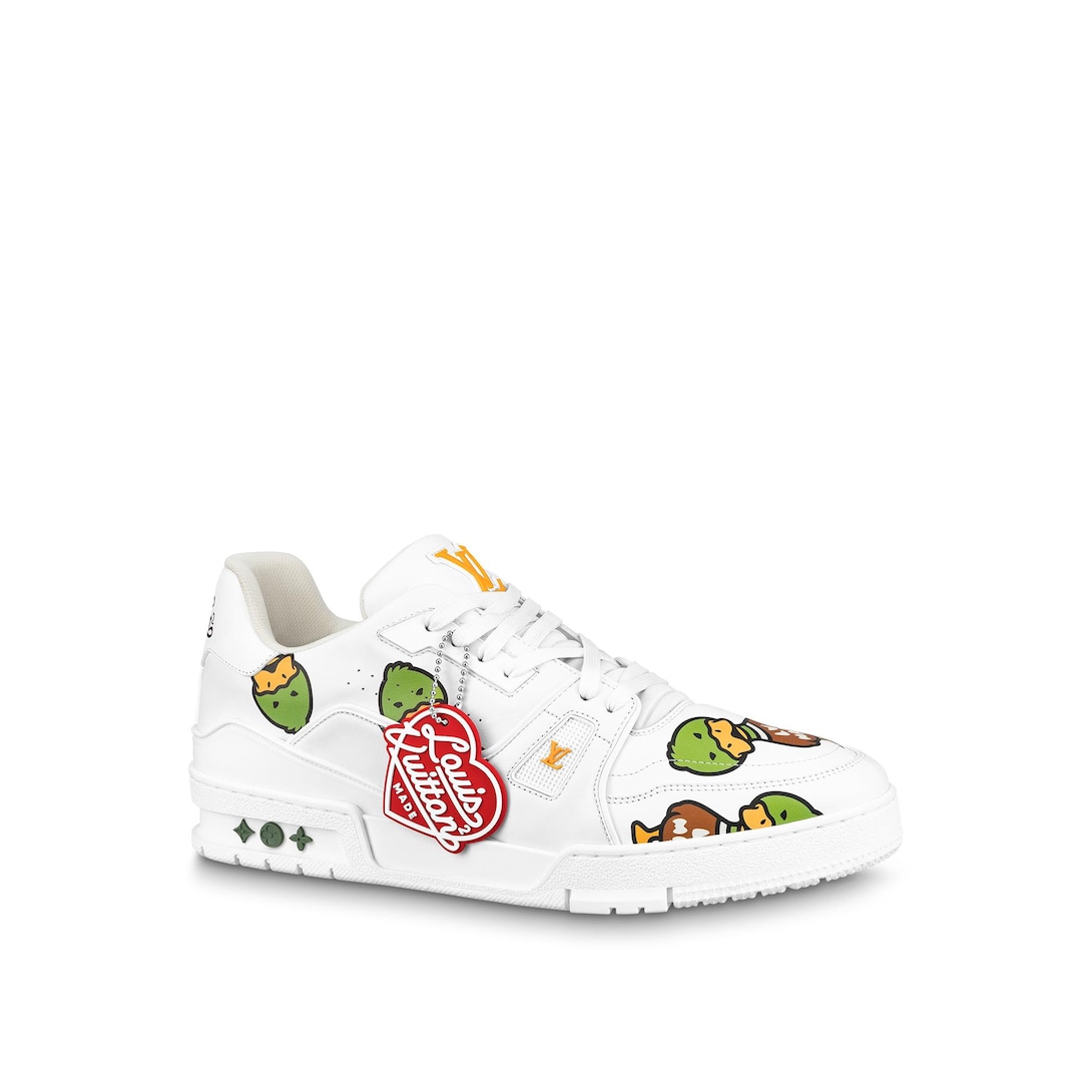 white louis vuitton sneakers with strap