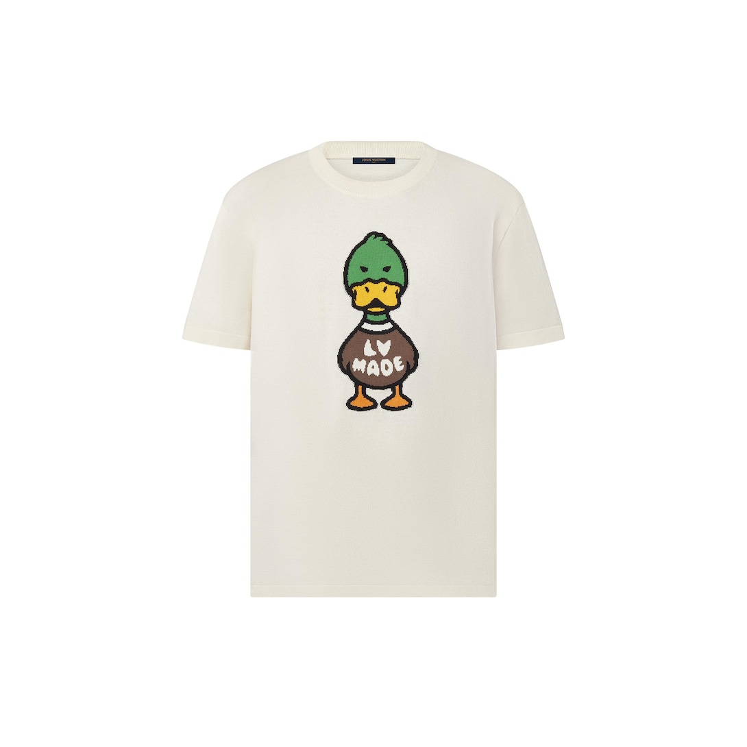 Intarsia Jacquard Duck Short-Sleeved 